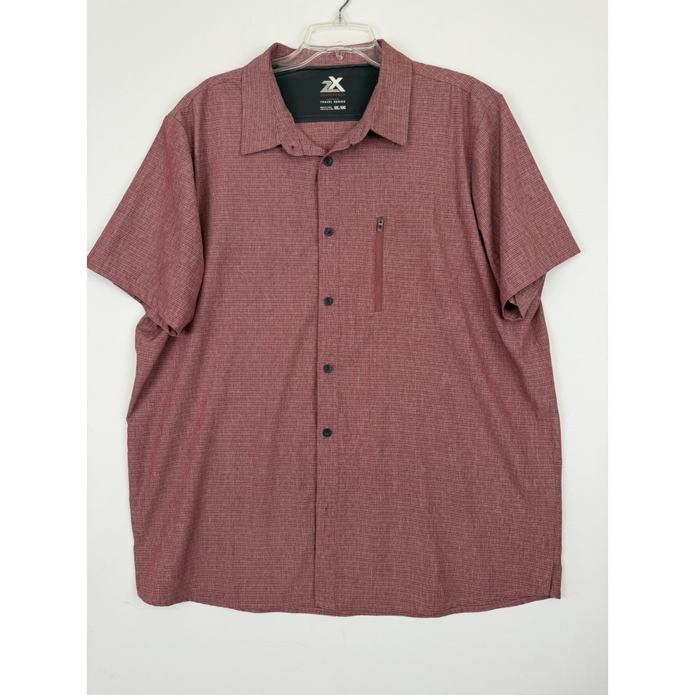 ZeroXposur‎ Shirt Mens 2XL Travel Series Short Sleeve Outdoors Vented